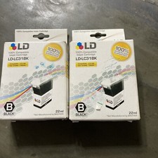 2 Pack LD Compatible LC31BK Brother Black Ink Cartridge picture