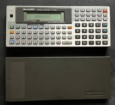 Sharp PC-1450 Pocket Computer Program Electronic Calculator w/ Cover Working JP picture