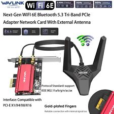 5400Mbps Desktop PCIe 6G/5G/2.4G WiFi Wireless Network Card Bluetooth Adapter picture