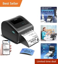 Compact Bluetooth 4x6 Label Printer - Thermal Printer for Effortless Shipping picture