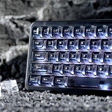 ICE Clear Keycaps Translucent Jelly Shine Through Key Caps Custom picture