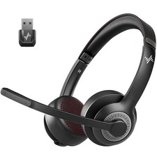 Wireless Headset with Mic for Work, Bluetooth V5.2 Headphones with Noise Canc... picture