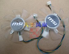 Graphics Card Fan Diameter 7.5cm Hole Spacing 4.0cm For MSI N9800GT Blizzard picture