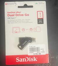 SanDisk Ultra Dual Drive Go 1TB USB-A/USB-C Flash Drive 400MB/s Black picture