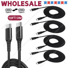 60W USB-C to USB-C Cable Fast Charger Lot PD Nylon Cord For iPhone 15 Samsung picture