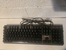 Red Dragon K570 Mechanical Gaming Keyboard Used Untested Good Condition picture