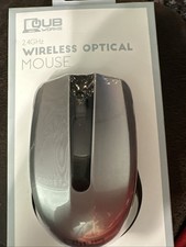QUB by Vivitar 2.4GHz Wireless Optical Mouse Silver NEW picture