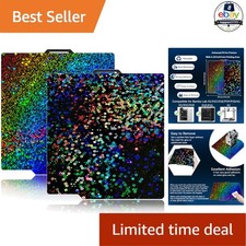 Holographic PEI Build Plate For Bambu Lab X2D P2S X1 257X257mm Circle+Starry picture