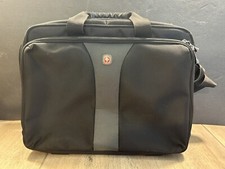 Swiss Gear Black Nylon Laptop Computer Shoulder Cross Body Briefcase Travel Tote picture