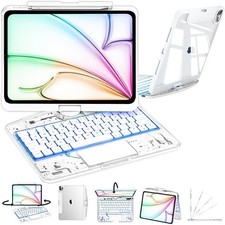 Transparent Keyboard Case for iPad 10th 10.9
