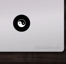 Yin Yang - Mac Apple Logo Cover Laptop Vinyl Decal Sticker Macbook Chinese Yoga picture