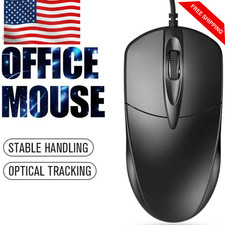USB 2.0 Optical Wired Scroll Wheel Mouse PC Laptop Notebook Desktop Black Mice picture