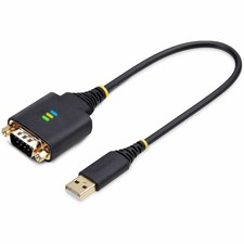 StarTech 1ft (30cm) USB to Serial Adapter Cable, COM Retention 1P1FFC-USB-SERIAL picture