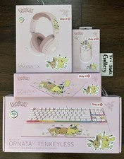 Pokemon Razer FULL SET Keyboard | Headphones | Mouse | Mousepad Pikachu & Eevee picture
