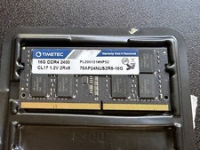 Timetec 16GB DDR4-2400 SO-DIMM 260-Pin 2Rx8 CL17 1.2V 76TT24NUS2R8-16G picture