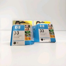 Genuine HP 33 Black Ink 2-Pack Expired OEM 51633M picture