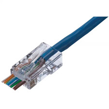 Cat 5E Feed-Thru RJ-45 Modular Plug (100-Pack)  New picture