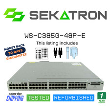 ♻️ Cisco WS-C3850-48P-E 48-Port Gigabit PoE+ Enhanced Services Switch⚡Fast Ship picture