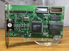 S3 Trio64V2+ P1E3BF PCI Video Card SP765 Siemens DRAM HYB514171BJ-60 #1 EL picture
