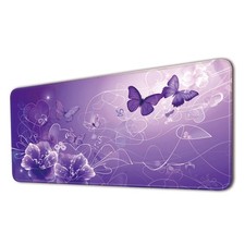Keyboard Mat, Large Pad, Purple Butterfly picture