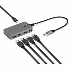 StarTech 5G4ACUSBAHUB 4-Port USB-A Hub 5Gbps Space Gray picture