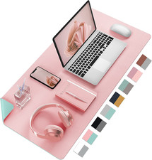 Double-Sided PU Leather Desk Pad - Non-Slip Large Mouse Pad & Desk Mat for Offic picture