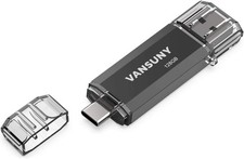 Compact 128GB Dual Type C and USB Flash Drive - Ideal for On-The-Go Storage picture