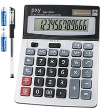Desk Calculator 12 Digit Extra Large LCD Display, Touch Comfortable with Big picture