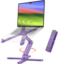 LA10 360° Rotating Laptop Stand Riser Foldable for Desk|Aluminium Alloy,Tool-Fre picture
