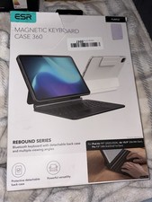 New ESR Rebound 360 iPad Magnetic Keyboard Case-Purple Brand New Open Box picture