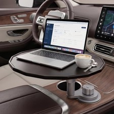 Updated 4-way Base 2 Height Modes Car Laptop Desk, Car Desk for Laptop Rotati... picture
