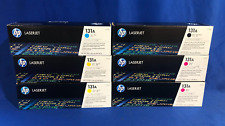6x Genuine HP Laserjet 131A Toner Cartridges Yellow Magenta Cyan Black - Sealed picture