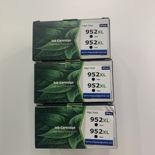 6 PK  952XL Black Ink Cartridge High Yield Exp 04/2028 picture