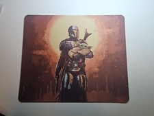 The Mandalorian  & Grogu Gaming Mat Mouse Pad Non Slip Base New 8