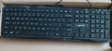 Computer Keyboard Wired AmazonBasics USB Low-Profile Keys Quiet HK3069 picture