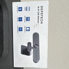 DEPSTECH 4K UHD Webcam Dual Microphones WDR USB Plug & Play Black picture