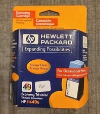 Genuine HP 49 51649G Tri-Color Ink Cartridge NEW Sealed Expired 2002 OEM picture