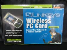 CISCO LINKSYS WIRELESS PC LAPTOP CARD MODEL WPC54A IN FACTORY SEALED PACKAGE picture