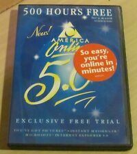 America Online AOL 5.0 Disk & case (Neat obsolete collectible disk) picture