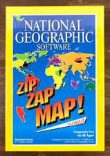 National Geographic Software Zip Zap Map World Macintosh Mac 1994 New Sealed picture