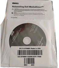 Dell MediaDirect 3.5 Reinstallation Disc and Manual Unopened  picture