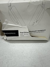 Monoprice Dual Driver Bluetooth Headphone Active Noise Canceling USB-C Charging picture