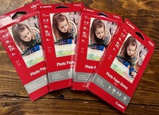 Canon PIXMA Photo Paper Glossy 4x6 GP-601 50 Sheets Lot of 4 NEW  picture