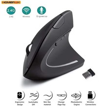 Anker Wireless 2.4G Ergonomic Vertical Optical Mouse - Black (‎AK-98ANWVM-UBA) picture