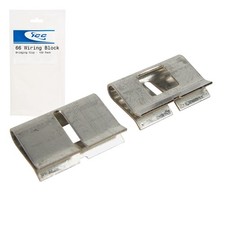 ICC 66 Wiring Block Bridging Clip, 100-Pack – Tin-Plated Phosphor Bronze, Electr picture