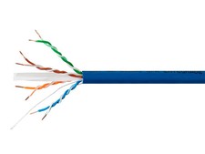 Monoprice Cat6A Plus Bulk Ethernet Network Cable - 1000 ft - Blue | Bare Copper picture