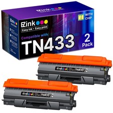 E Z Ink Tn433 Toner Cartridges Compatible With Brother Printers 2 Pack Black picture