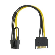 SATA 15 Pin to 8 Pin (6+2 Pin) Power Cable Adapter 8.6