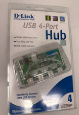 D-Link DSB-H4 USB 4-Port Hub w/ AC Adapter & Cable – NEW picture