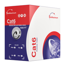 Satmaximum Cat6 1000ft Black  Ethernet Cable Pull Box picture